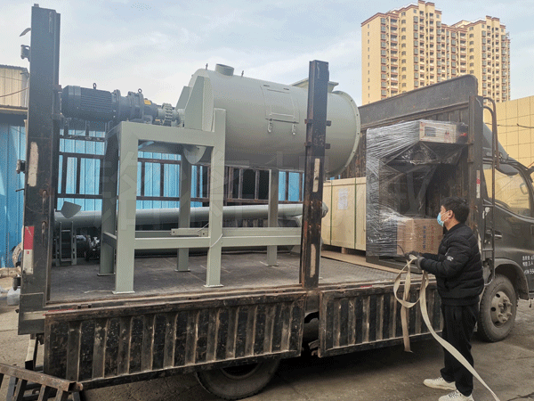 簡易干粉砂漿生產(chǎn)線交付物流! 簡易干粉砂漿生產(chǎn)線交付物流!